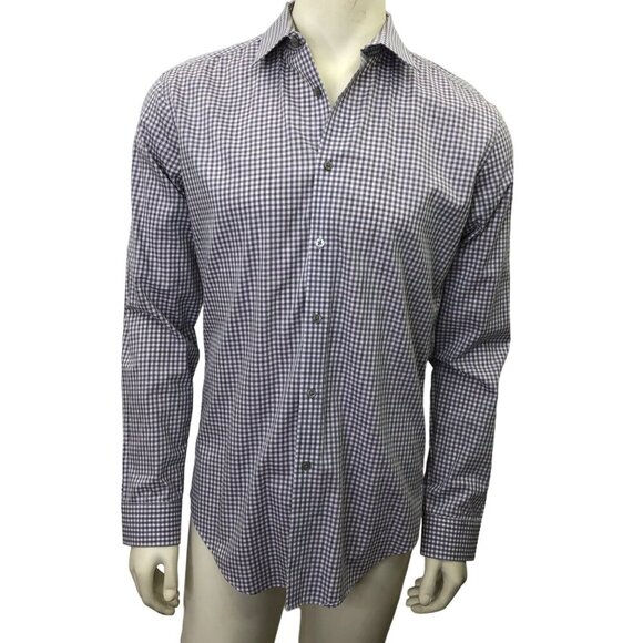 CALVIN KLEIN MENS SLIM FIT PERFORMANCE NON-IRON LONG SLEEVE SHIRTS 16.5 34/35‎ - Picture 2 of 8